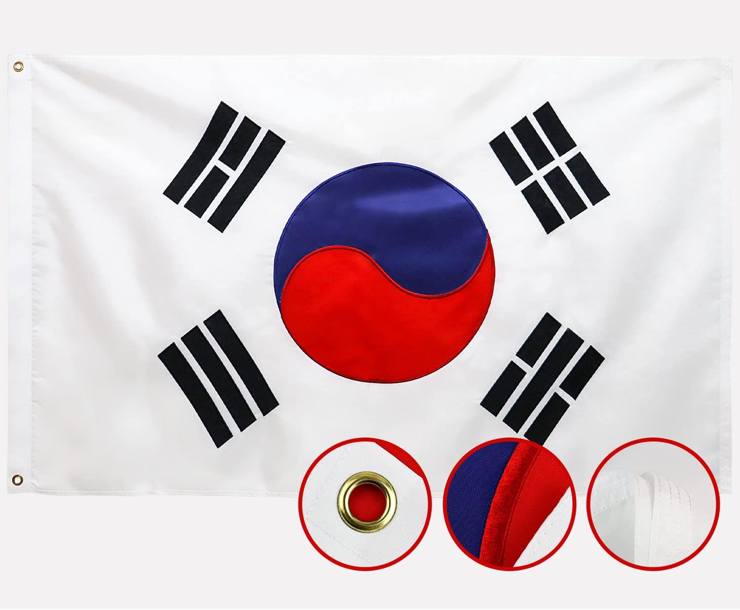 洛隆韩国国旗 3x5ft